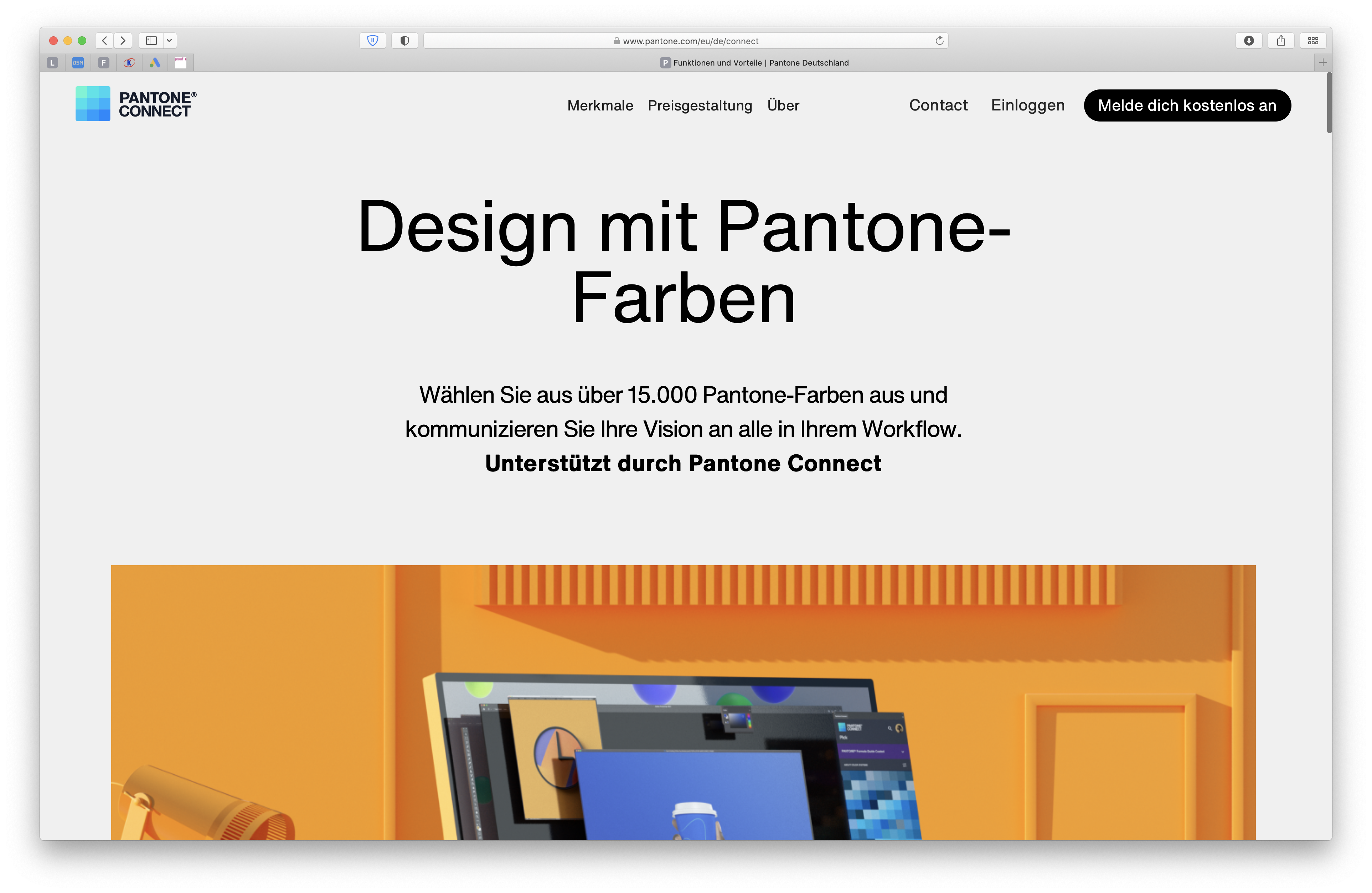 Neue Startseite von PANTONE Find a Colour: Jetzt nur noch mit PANTONE Connect: Ohne Anmeldung kann man nicht einmal mehr die RGB und CMYK Werte von PANTONE Farben auf der PANTONE Website aufrufen.