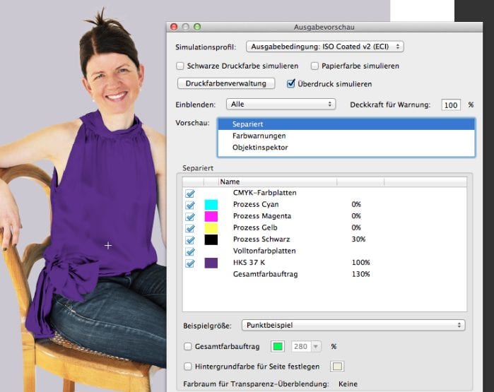 Záróvizsga médiatervező: Problémák a HKS spot színnel: Pillanatkép Adobe Acrobat Pro